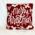 American 1990s Vintage Arts & Crafts Embroidered Merry Christmas Pillow. For Sale - Image 3 of 8