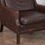 Brown Pair, Mid Century Brown Leather Wingback Chairs From Denmark For Sale - Image 8 of 15