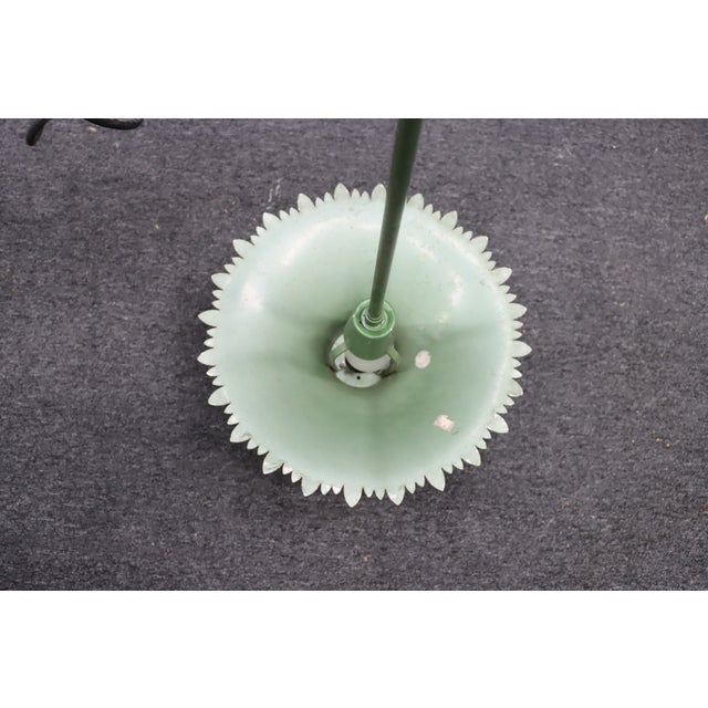 Green Rare Mid Century Outdoor Pagoda Top Garden Lights For Sale - Image 8 of 10