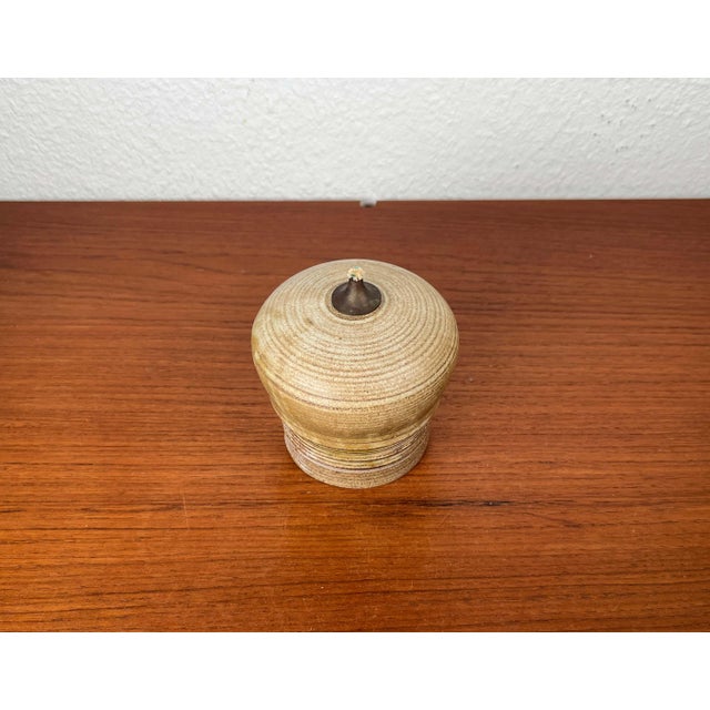 Mid-Century Modern Danish Studio Pottery Oil Lamp, 1960s For Sale - Image 6 of 10