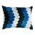 Schumacher Samsun Silk Velvet 20" Lumbar Pillow in Blue & Green For Sale