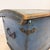 Antique Blue Painted Wooden Chest Dated 1871 For Sale - Image 4 of 16