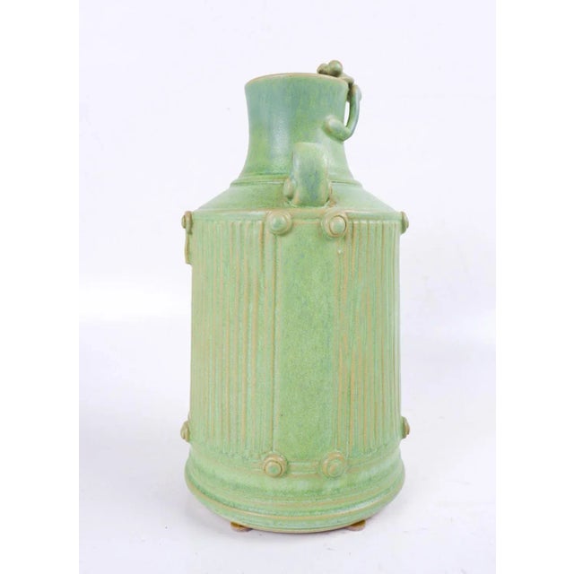 2018 porcelain pottery bottle vase by Texas artist Vorakit Chinookoswong. Highly regarded ceramic artist, whose pieces are...