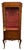 French Antique French Walnut & Ormolu Mounted Vitrine Display Cabinet With Tufted Fabric Interior For Sale - Image 3 of 10