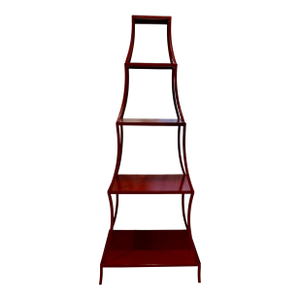 Chinoiserie Pagoda Etagere 5 Shelf Display