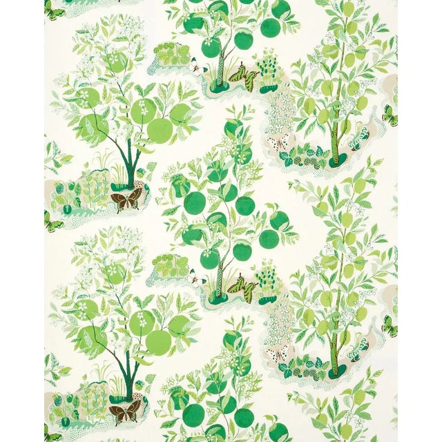 Charming and whimsical, leaf-colored Citrus Garden Indoor/Outdoor fabric is Josef Frank's beloved 1947 print designed just...