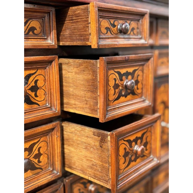 18th Century Italian Provincial Marquetry Cabinet, 1780 For Sale - Image 9 of 11