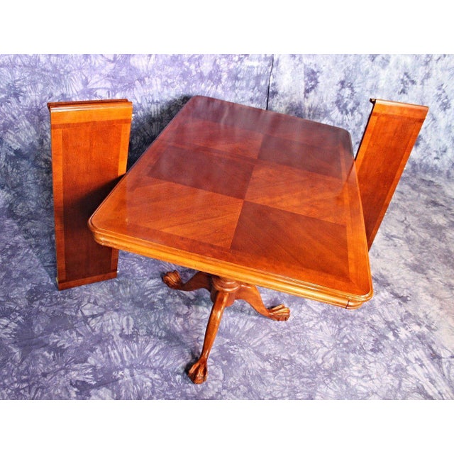 Double Pedestal Extension Claw Foot Dining Table Chairish