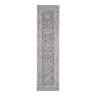 Turkish Oushak Runner Rug 2'8" x 10' For Sale