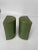Mid 20th Century Set of Faux Leather Regal Green and Gold Bookends For Sale - Image 5 of 8