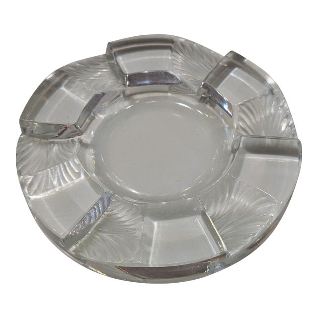 Lalique Cuba Frosted Art Deco Glass Dish For Sale