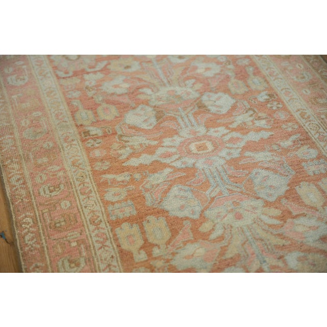 Old New House 1930's Vintage Distressed Lilihan Rug Runner For Sale - Image 4 of 14