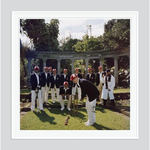 Modern 2020s Dapper Cricketers 1957 by Slim Aarons Framed C-Print For Sale - Image 3 of 3