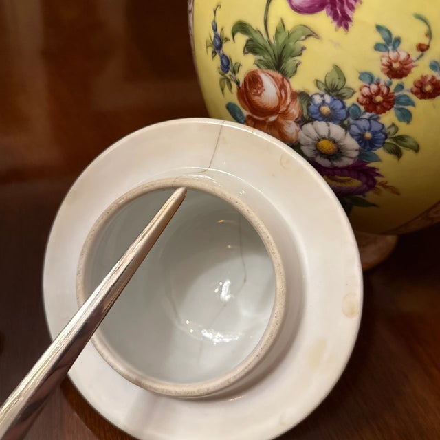 Ceramic Late 19th Century Impressive Large Pair of Dresden Lidded Jars - Helena Wolfsohn For Sale - Image 7 of 11