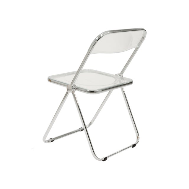Set of 4 Pila Folding Lucite Chairs by Piretti for Castelli With Original Box For Sale In Detroit - Image 6 of 9