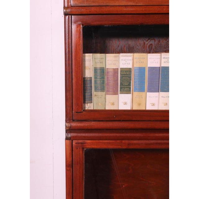 Waterfall Bookcases in Mahogany by Globe Wernicke London, 1900, Set of 2 For Sale - Image 5 of 14