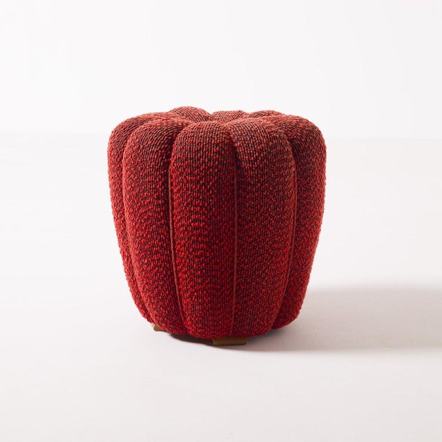 Tabouret or footstool by jindřich halabala, 1950s. Good original conditon, Wool fabric. Part of a collection of several...