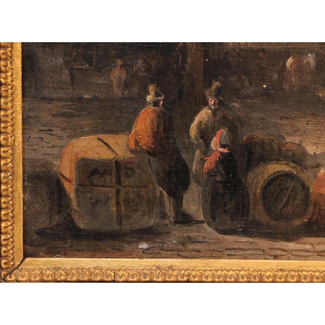 Market Scene with Mainz Cathedral, 1867, Oil on Wood, Framed For Sale - Image 6 of 12