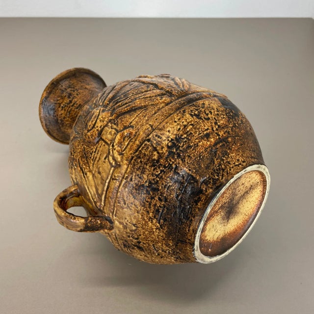Large Fat Lava Pottery Vase by Jasba Ceramics, Germany, 1970s For Sale - Image 15 of 18
