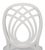 White Neoclassical Dining Chairs with Ribbon Backs in White, Sets of 2 For Sale - Image 8 of 11