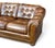 Vintage Chesterfield-Style Cognac Brown Leather Sofa With Button Tufting and Rolled Arms For Sale - Image 11 of 14