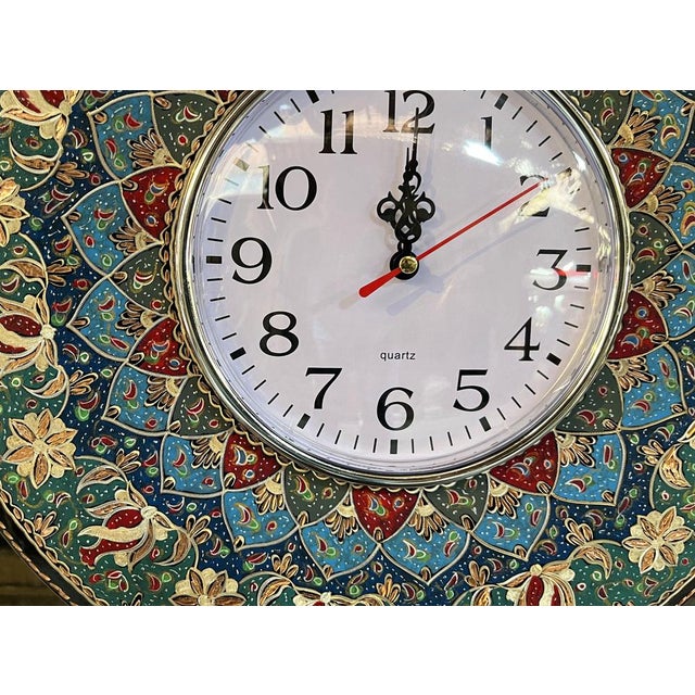 Handmade Colorful Copper Clock For Sale - Image 6 of 10