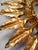 Large Spanish Sunburst Flush Mount in Gilt Metal with Support, 1950 For Sale - Image 3 of 10