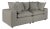 Gray Cali Slate Performance Fabric Modular Loveseat For Sale - Image 8 of 8