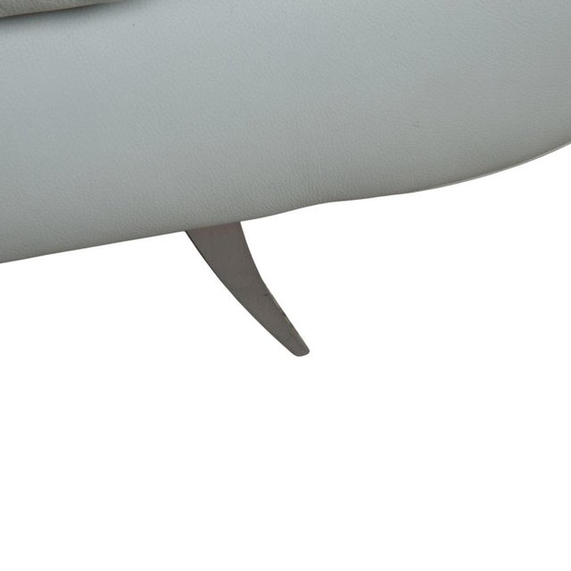 Animal Skin Rossini 2-Seater Sofa in Blue Leather from Koinor For Sale - Image 7 of 16