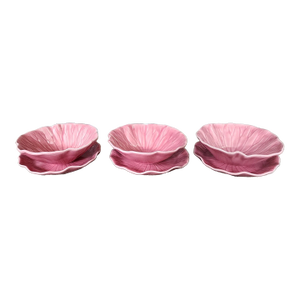 Vintage Metlox Lotus Berry Bowls and Bread Plates - Set of 6