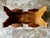 Vintage 1976 Amana Furniture Solid Walnut Violin-Shaped Hearth Bench / Footstool For Sale - Image 17 of 18