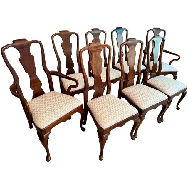 Traditional Henredon “Aston Court” Dining Room Chairs - Set of 8 For Sale - Image 3 of 12