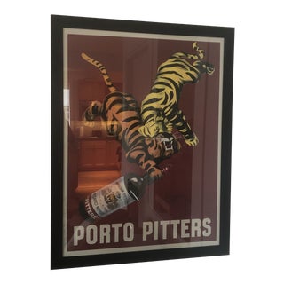Porto Pitters Leonetto Cappiello Vintage French Serigraph Poster For Sale
