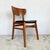 Teak Veneered Dining Chairs with Black Upholstered Seats, 1960s, Set of 4 For Sale - Image 6 of 14