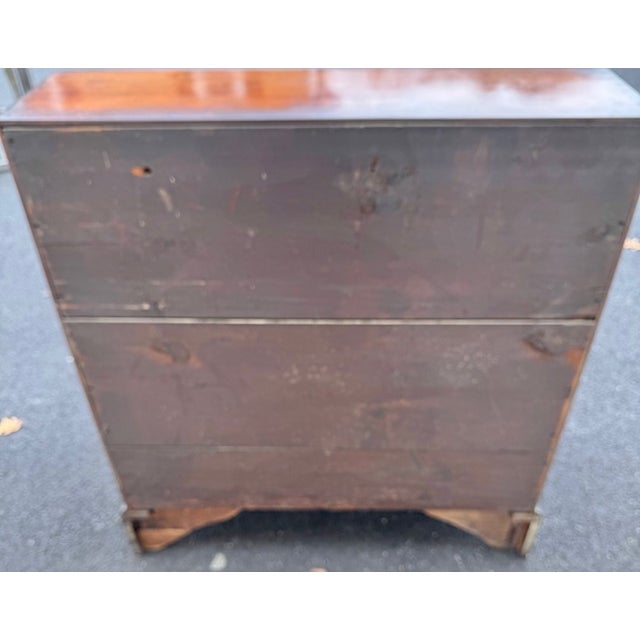 Handsome Maple Antique American Chippendale Desk 18Th Century For Sale In Boston - Image 6 of 10