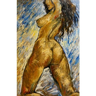 Oil Painting Portrait of a Naked Girl Elena Shchekina For Sale