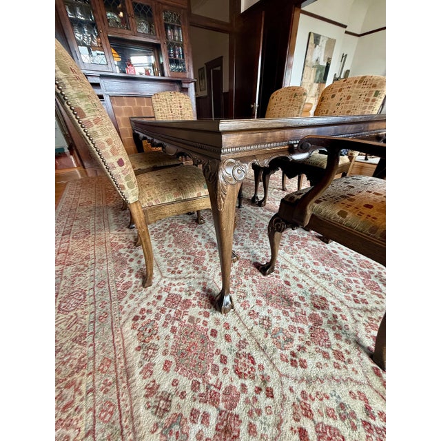 Early 20th Century Early 20th Century Chippendale Revival Dining Set For Sale - Image 5 of 15