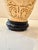 Plastic Pair of Carved Composite Elephant Vases on Black Bases For Sale - Image 7 of 10