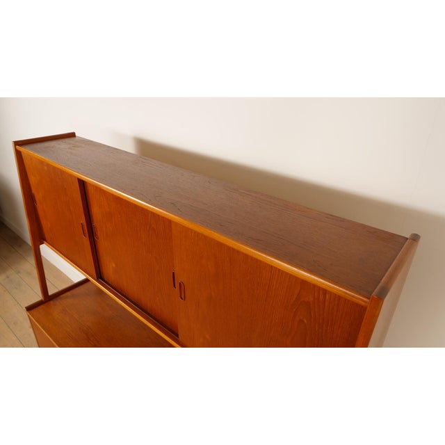 Vintage Wall Unit in Teak For Sale - Image 10 of 18