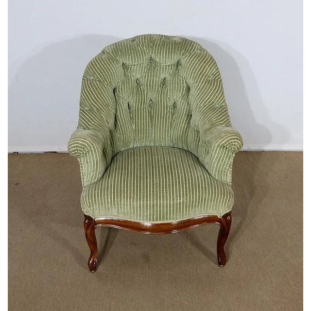 Aqua Set of Napoleon III Mid 19th Century Armchairs For Sale - Image 8 of 18
