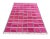 Handmade Cotton Natural Vegetable Dyed Raspberry Pink Cream & Green Windowpane Checked Rug - 5'x7' For Sale - Image 9 of 10