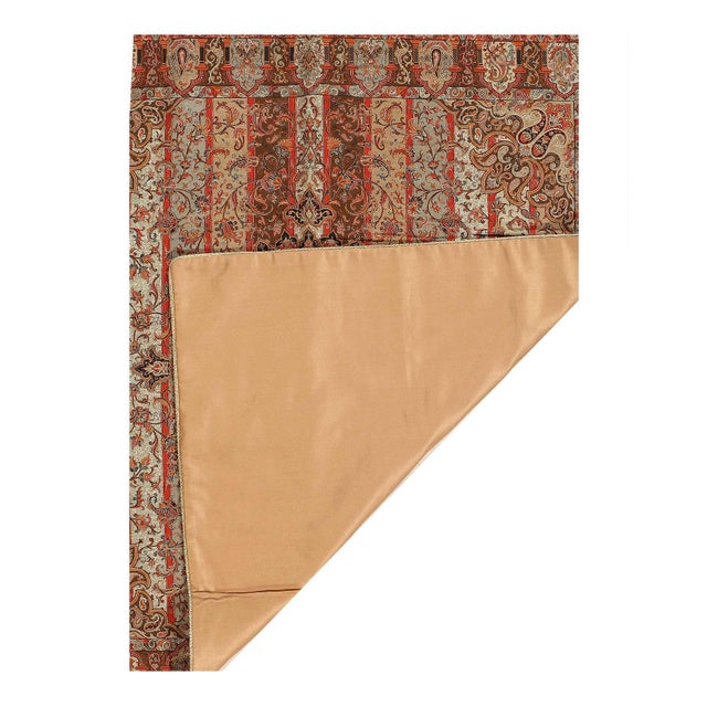 Traditional 1970s Pasargad DC Termeh Traditional Wool & Silk Tablecloth For Sale - Image 3 of 3