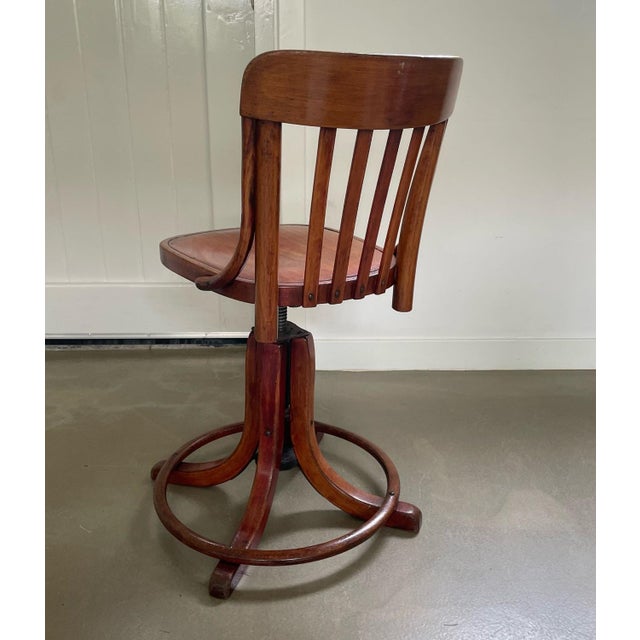 Thonet Vintage Swivel Chair by Michael Thonet for Thonet, 1920s For Sale - Image 4 of 14