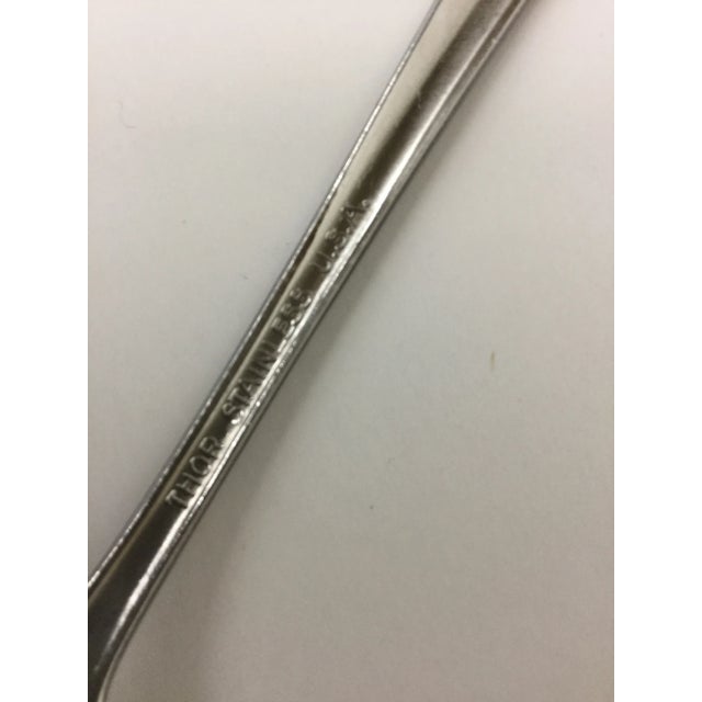 Vintage Stainless Steel Olive Forks- Set of 13 For Sale - Image 4 of 10