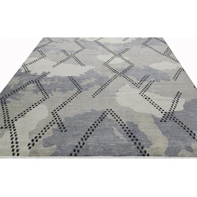 1990s Modern Abstract Area Rug | Chairish