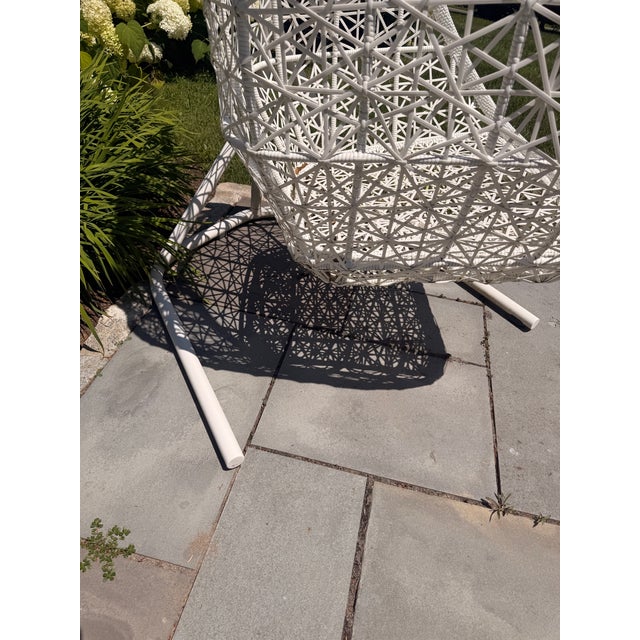 Metal Modern Hanging Chair Outdoor/Indoor by Kettal Mai Swing Chair, Attributed For Sale - Image 7 of 10