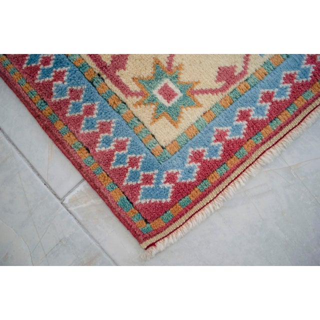 Authentic Turkish Rug, Hand-Knotted Carpet, Hand-Spun Wool Rug, Sustainable Vintage Rug 5x7 Ft Approx For Sale - Image 12 of 14