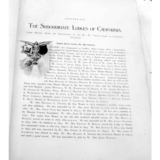 Vintage Oversized Gilt-Edge 1898 California Freemasonry & 1951 Masonic Bible – Bundle For Sale - Image 12 of 18
