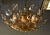 Stilkronen Mid-Century Modern 8 Light Gold Plate Brass &Crystal Chandelier Italy For Sale In Miami - Image 6 of 13