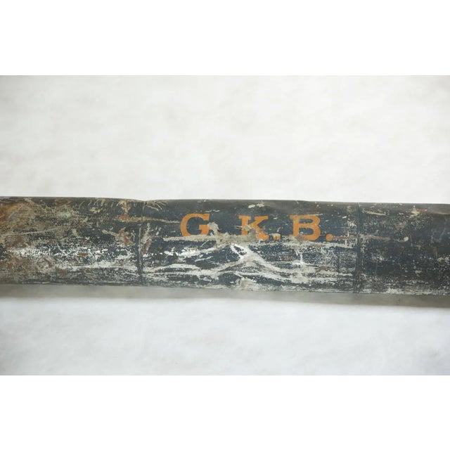 Shabby Chic Metal Ship Map Tube For Sale - Image 3 of 5